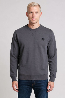 Sweat asphalte ras du cou relaxed fit homme