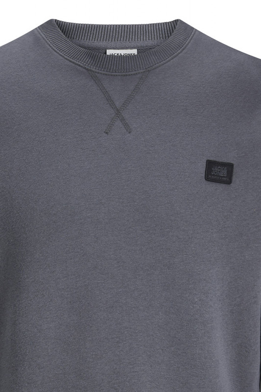Sweat asphalte ras du cou relaxed fit homme jack & jones