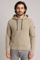 Hoodie en maille beige