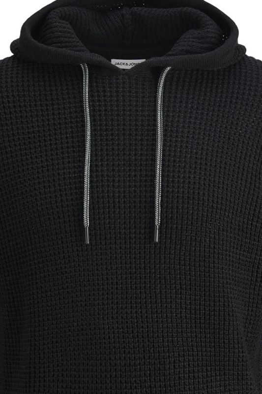 Hoodie en maille noir jack & jones