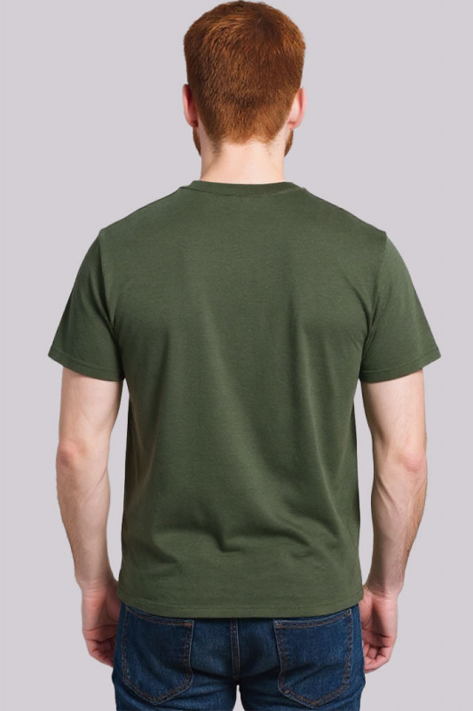 T-shirt signature kaki manches courtes