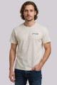 T-shirt signature beige manches courtes