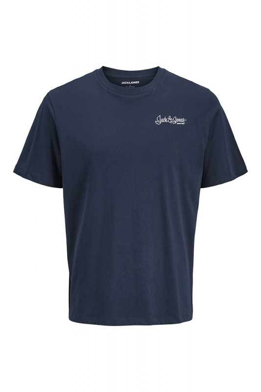 T-shirt signature bleu marine manches courtes homme jack & jones