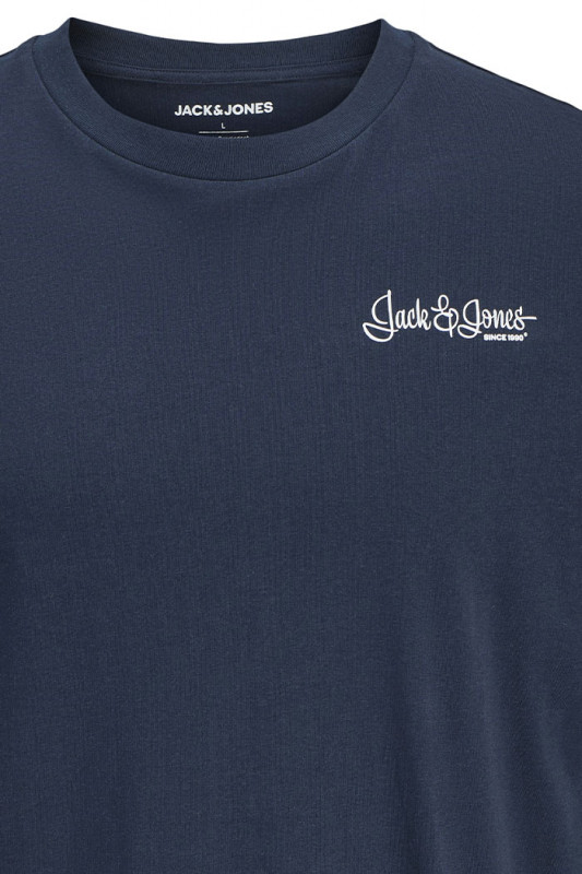T-shirt signature bleu marine manches courtes jack & jones