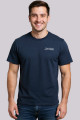 T-shirt signature bleu marine manches courtes
