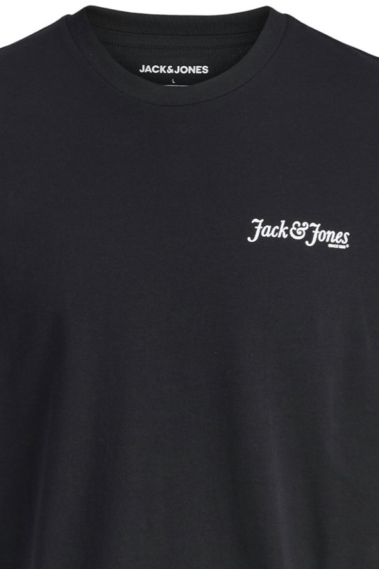 T-shirt signature noir manches courtes jack & jones