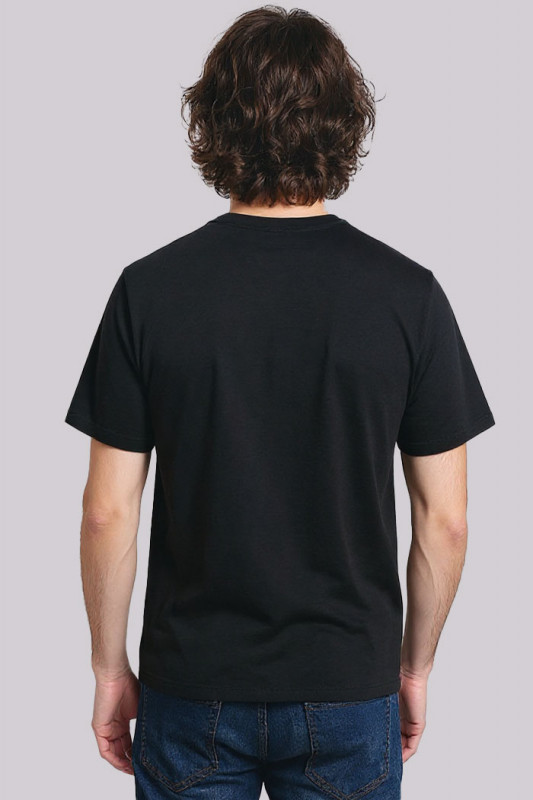 T-shirt signature noir manches courtes