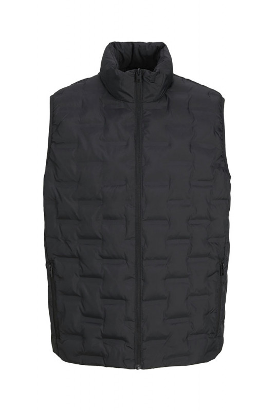 Doudoune sans manches matelassée noire jack & jones homme