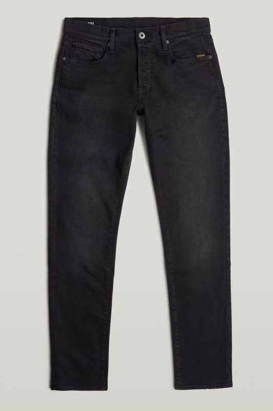 3301 regular tapered noir délavé g-Star coton mélangé