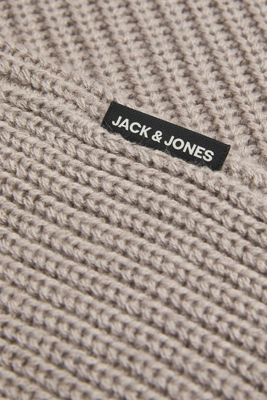 Pull Kaito en maille beige homme Jack & Jones