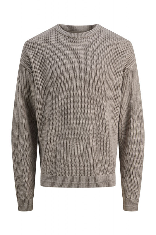 Pull Kaito en maille beige jack & jones