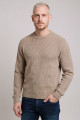 Pull Kaito en maille beige