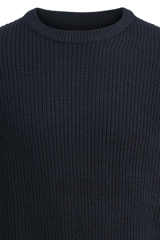 Pull Kaito en maille bleu foncé homme j&j