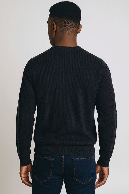 Pull Kaito en maille noir