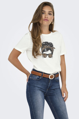 T-shirt Stella blanc femme
