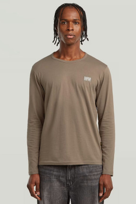 T-shirt Chest logo noisette homme g-star