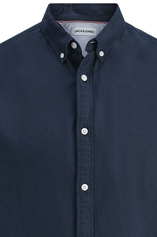 Chemise Oxford bleu marine homme Jack & Jones