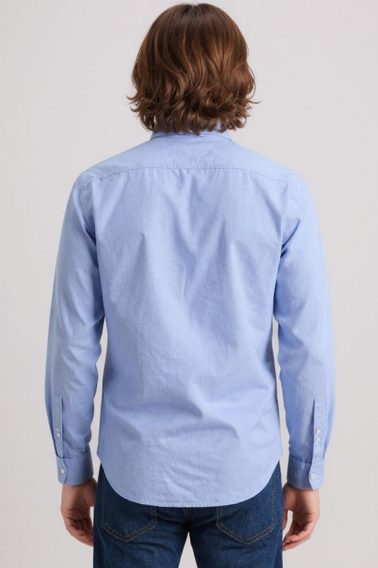 Chemise Oxford  bleu ciel jack & jones