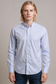 Chemise Oxford à rayures bleu ciel