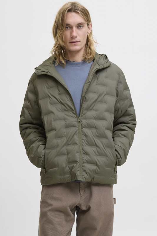Doudoune matelassée Haston kaki homme