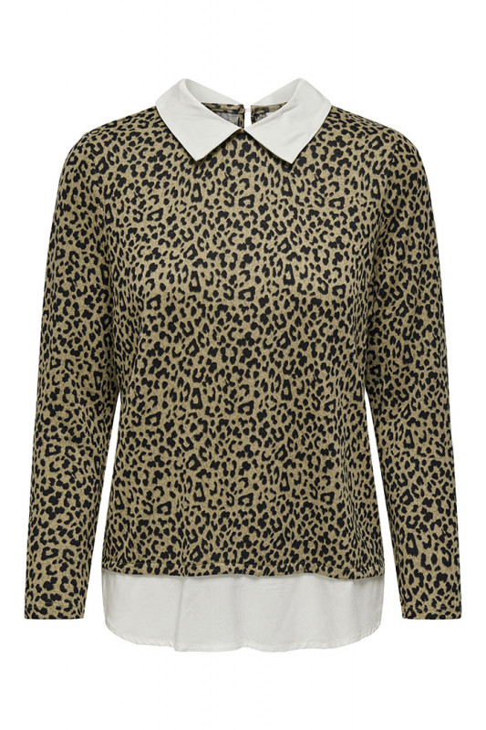 Chemise Lina imprimé léopard JDY manches longues