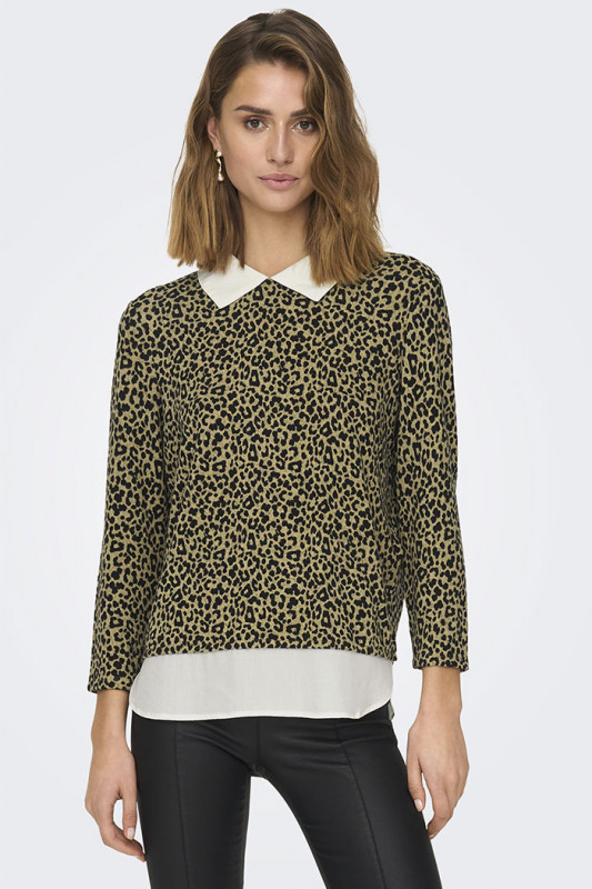 Chemise Lina imprimé léopard femme Jacqueline de Yong