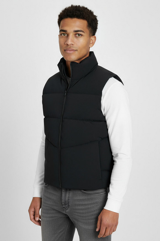 Doudoune matelassée sans manches noire Brady homme