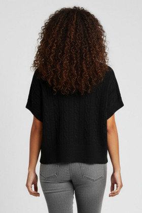 Pull Malou maille tricotée noir