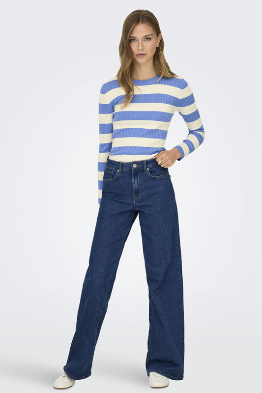 Jeans Sanna blue denim only coton mélangé