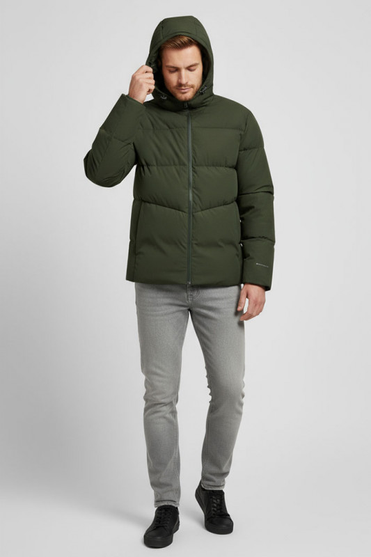 Doudoune matelassée Brady kaki homme