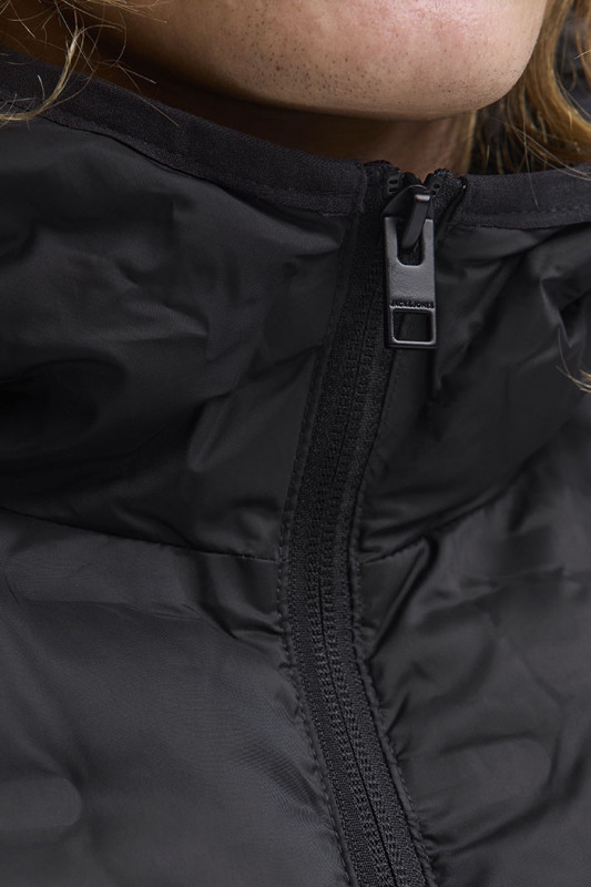 Doudoune matelassée Haston noire homme jack & jones