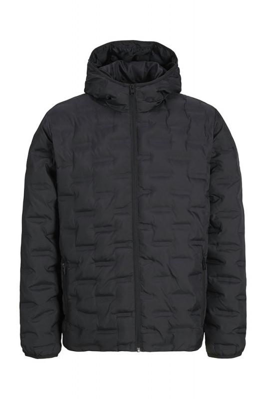 Doudoune matelassée Haston noire jack & jones avec capuche