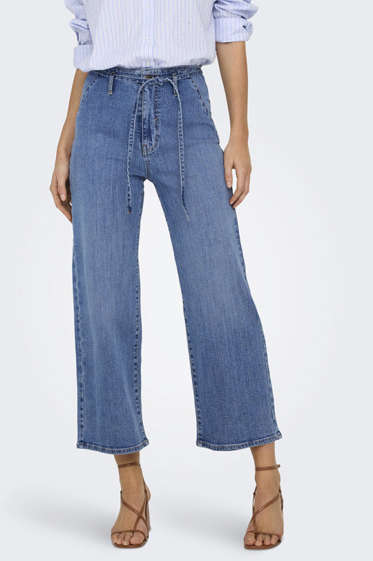 Jeans cropped Vanessa blue denim JDY