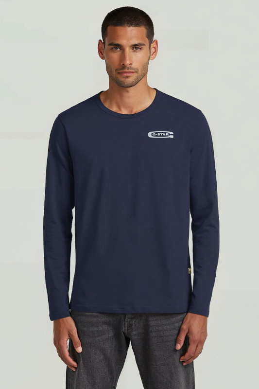 T-shirt old skool bleu foncé homme G-Star