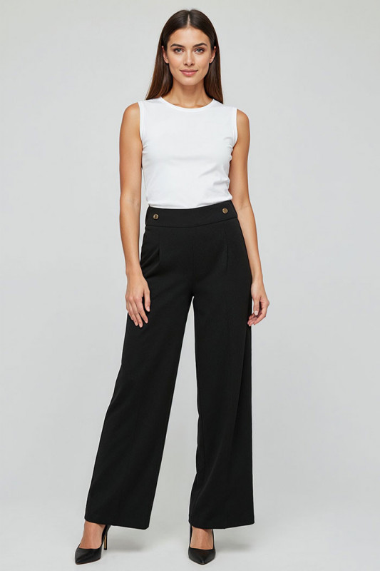 Pantalon Holly noir femme coupe loose JDY