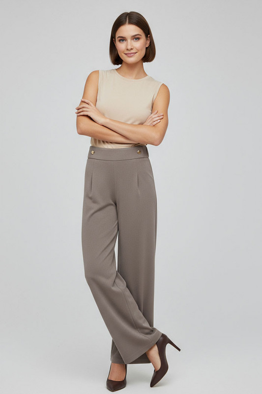 Pantalon Holly beige femme JDY