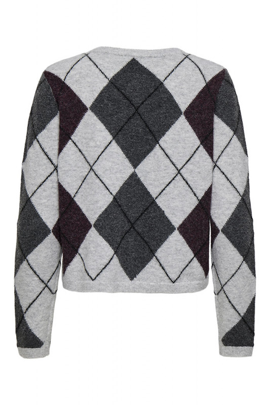 Cardigan à motifs col rond