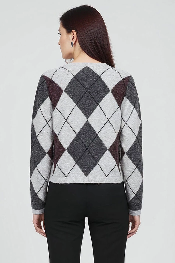 Cardigan style Mademoiselle - Gris foncé