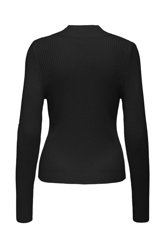 Pull Katty col montant noir Only