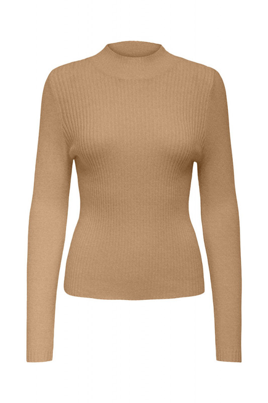 Pull Katty col montant coconut Only