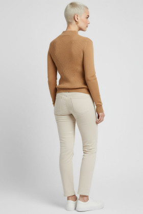 Pull Katty col montant coconut