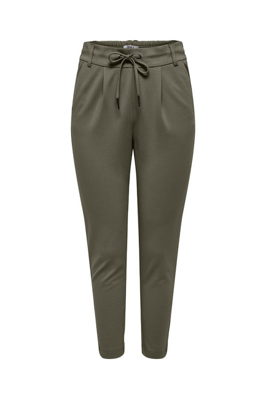 Pantalon regular ceinture élastiquée kaki Only