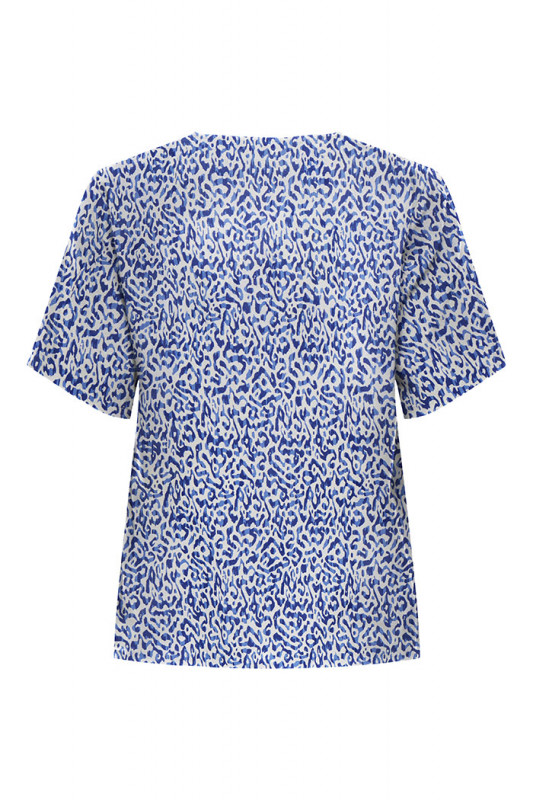 Blouse manches courtes boutonnée