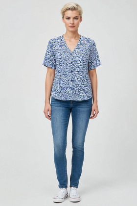 Blouse col V Jacqueline de Yong