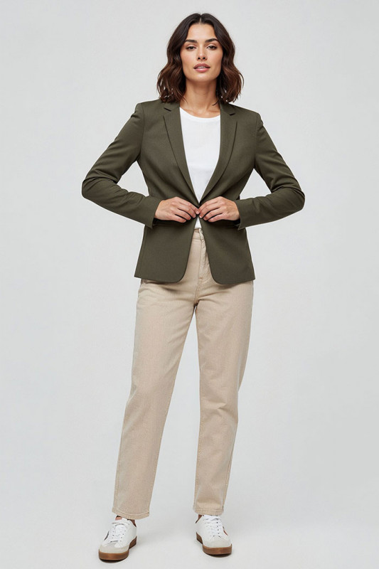 Veste blazer courte kaki femme ONly