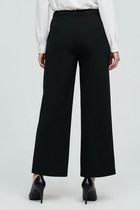 Pantalon Petra loose carrot fit noir femme