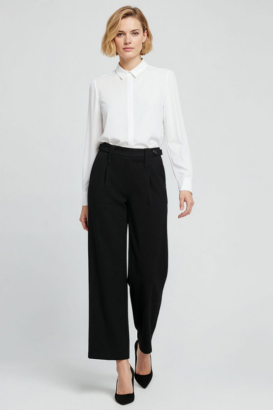 Pantalon Petra loose carrot fit noir femme Only