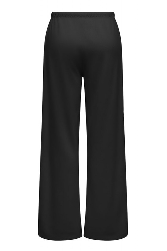 Pantalon noir pour femme avec cordon