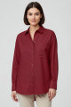 Chemise oversize cabernet