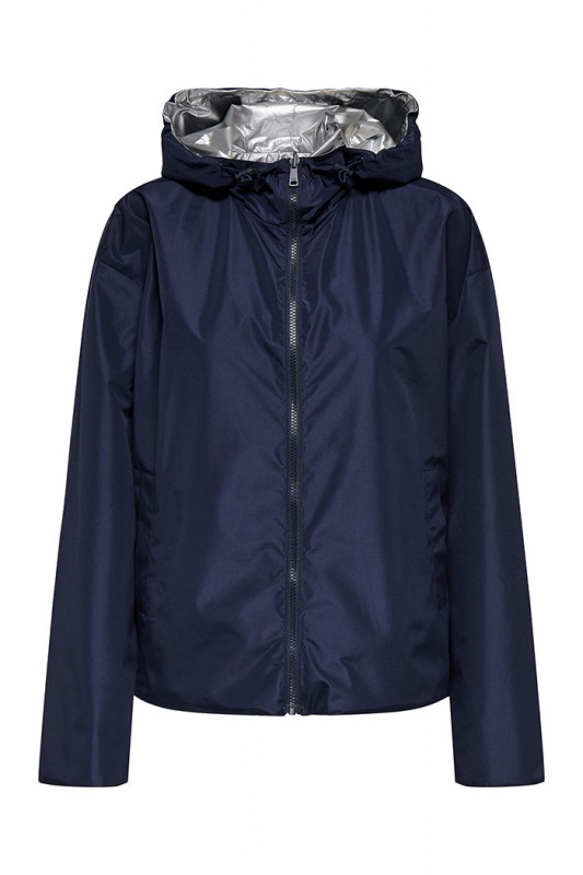 Veste réversible zippée à capuche